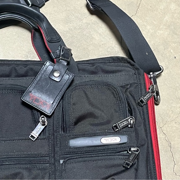 Tumi Alpha 26141d4 Organizer Expandable Laptop Computer Briefcase Brief Bag - Picture 2 of 6